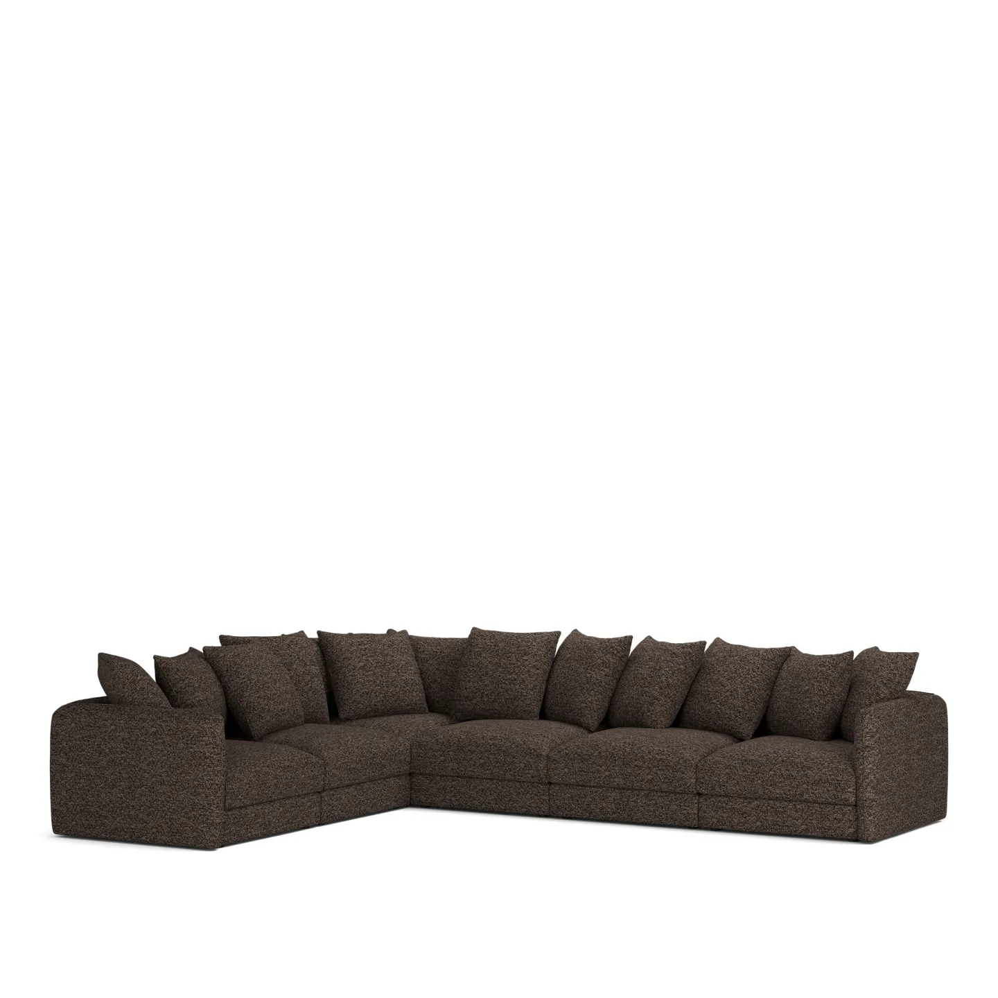 NOGA - Pavarotti 6-Seater Corner, Removable Cover, Cushion Variant 01, Lucinasco 17 - Soffor - Brun