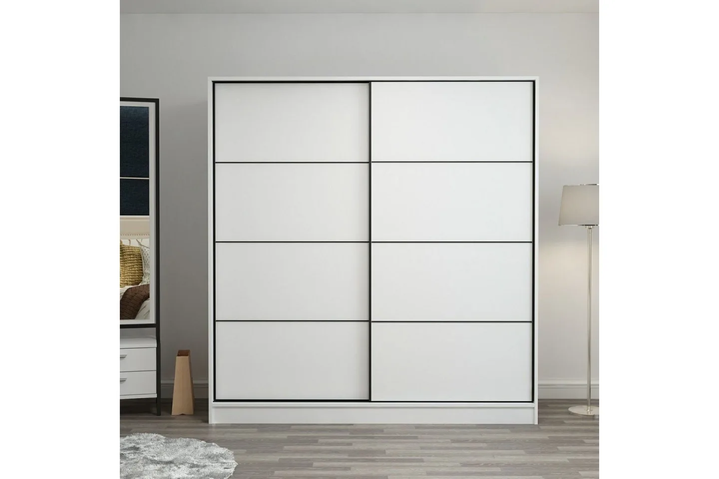 Fruitland Garderob 180 cm - Vit