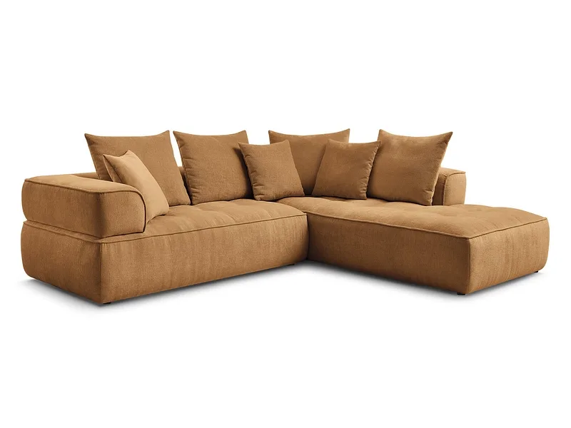Ecksofa BOBOCHIC WHESLEY Stoff gelb