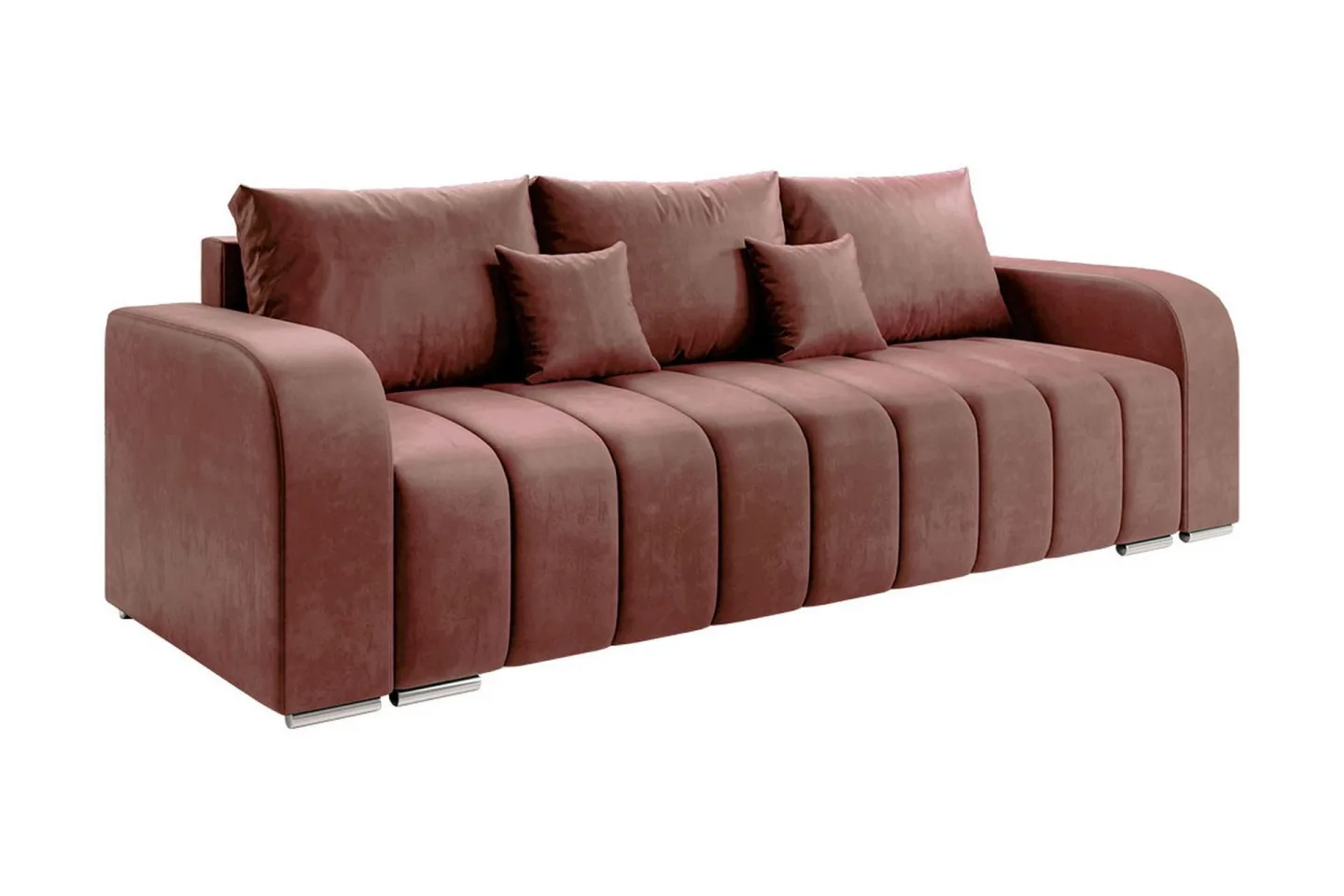 Zulueta 4-sits Bäddsoffa Vänster - Rosa