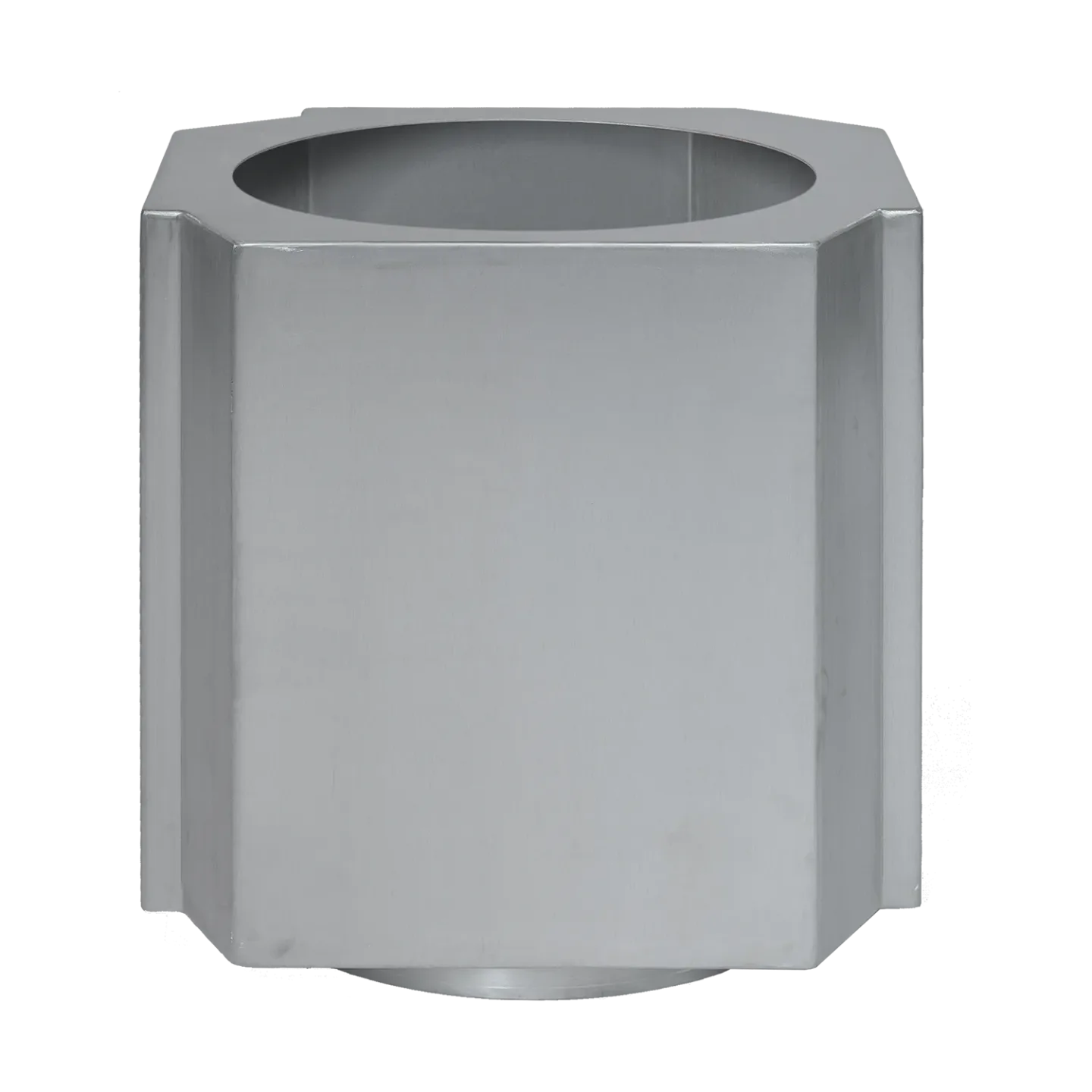 Louise Roe Funki Topf M 40 cm Brushed Aluminium