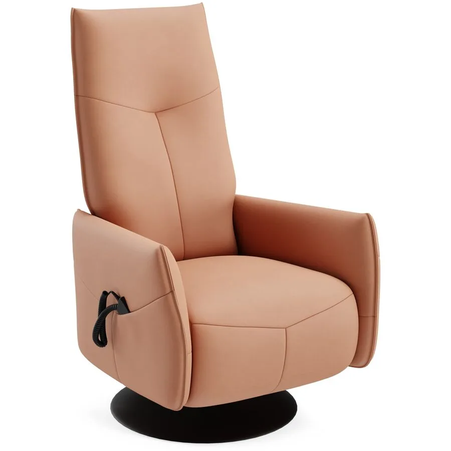 Relaxsessel Jura pfirsich Leder T 161 B 73 H 115 cm - Möbel Konfigurator: Traummöbel individuell zusammenstellen