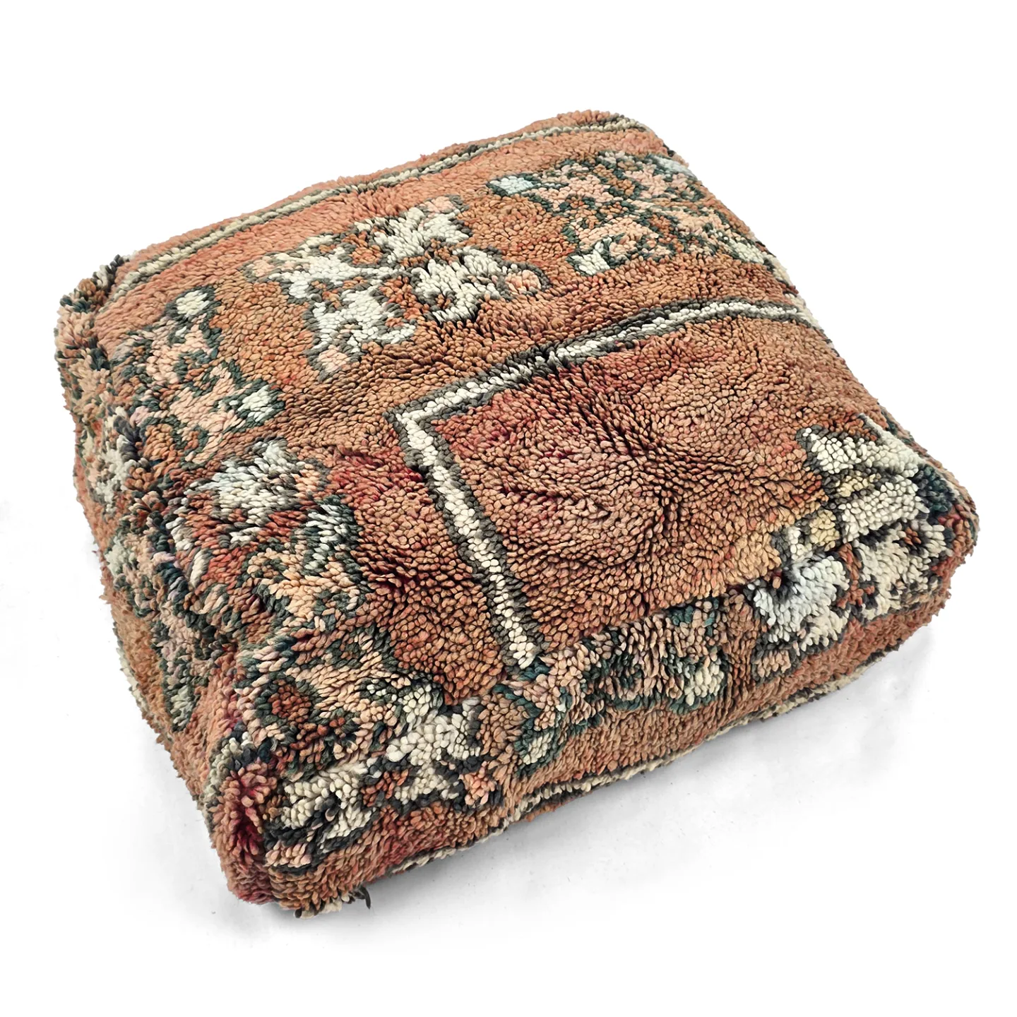 Sittepuff - Marokkansk Azilal 067 (Størrelse: 60 x 60 cm)
