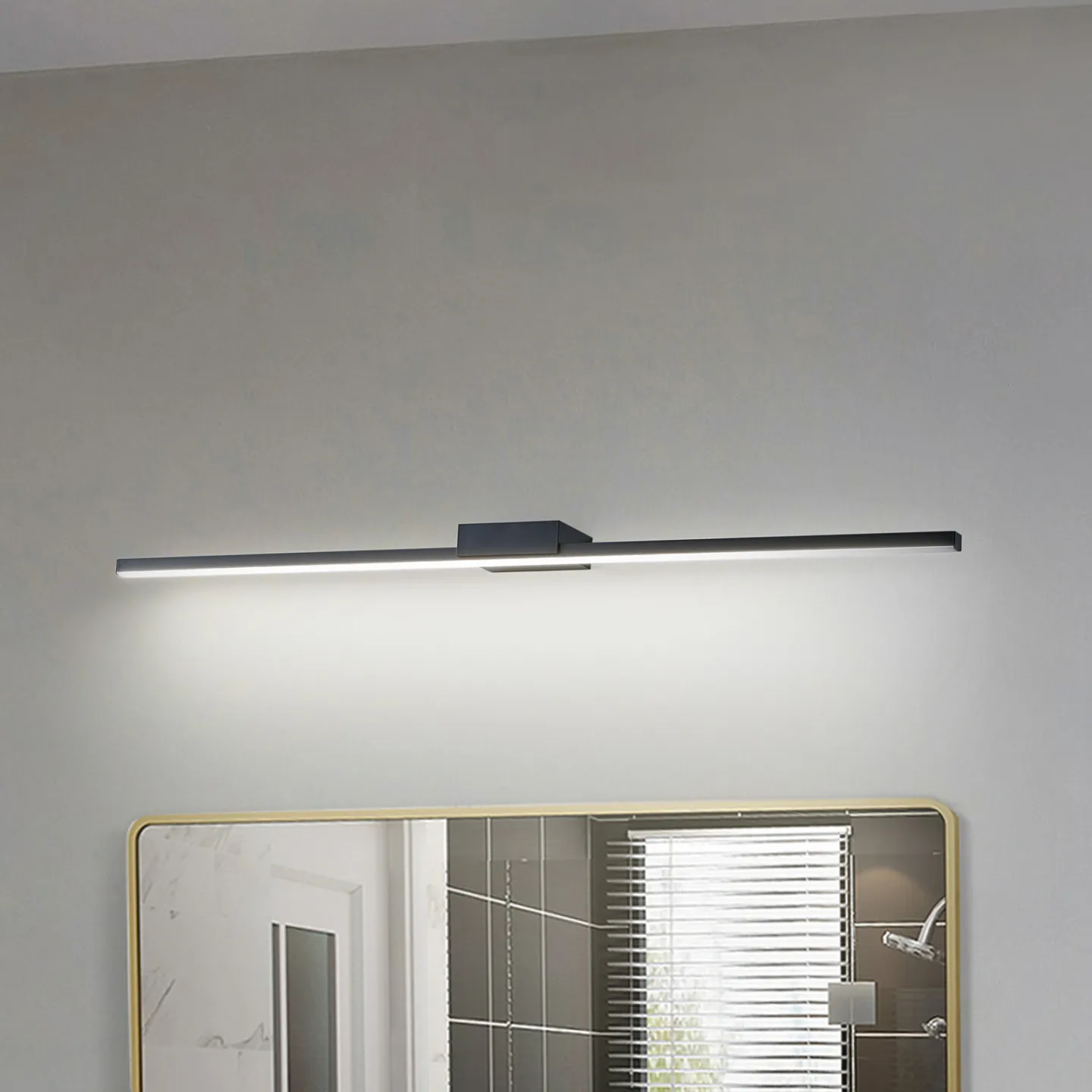 Kivana LED Vegglampe L90 IP44 Svart - Lucande - Bad - Moderne - Aluminium - Kantet