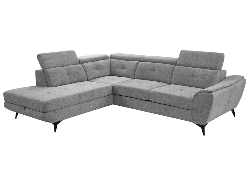 Ecksofa SKAGAF Polyester grau