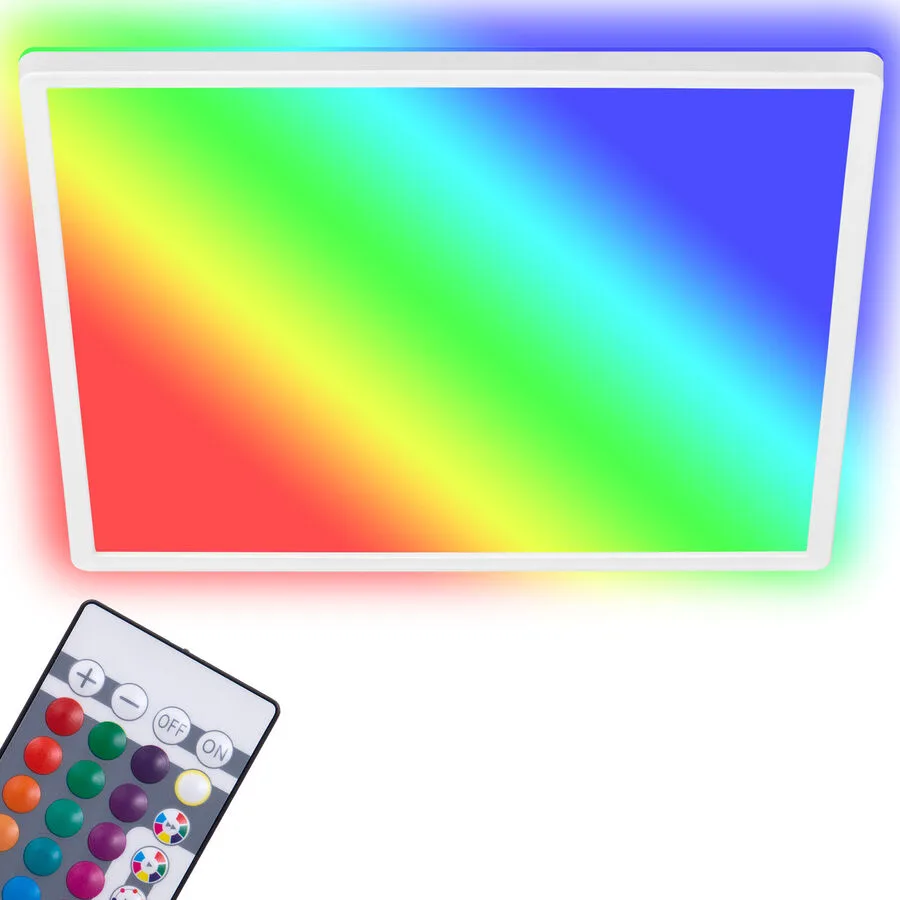 Deckenlampe Emma Kunststoff weiss RGB 42cm - LED - Lichtfarbe: Helles Neutralweiss - LED Energiesparlampen