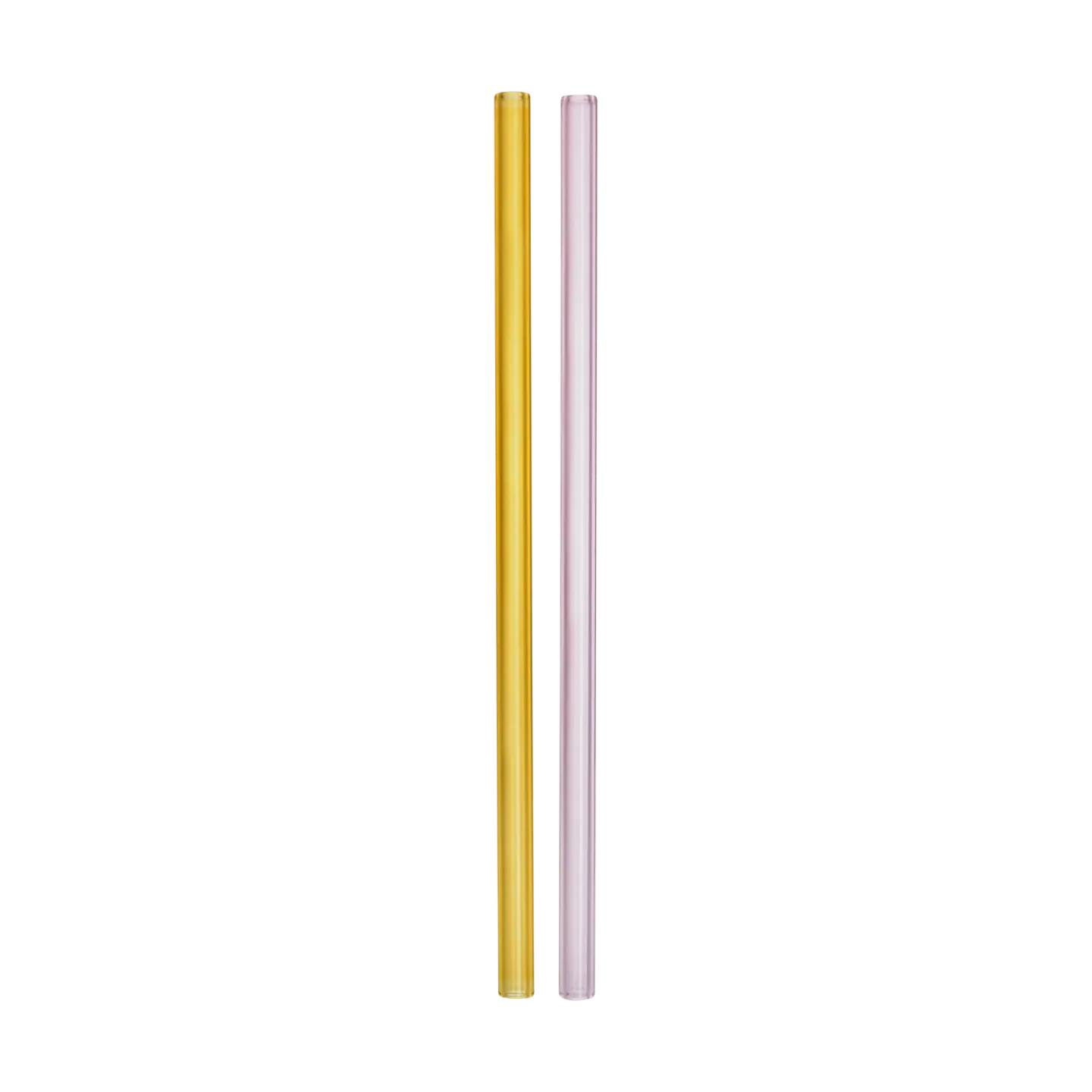 Kosta Boda Sipsavor Strohhalme 200 mm 2er-Pack Rosa-Gelb