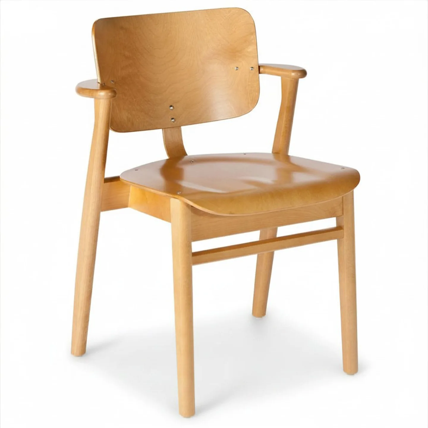 Artek - Domus Chair, Honungsfärgad björk - Matstolar - Ilmari Tapiovaara - Träfärgad - Trä