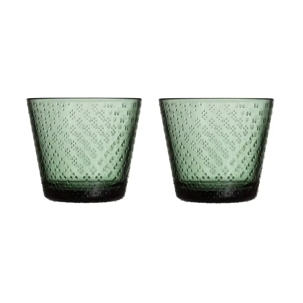 Iittala Tundra Wasserglas 29cl 2er Pack Tannengrün