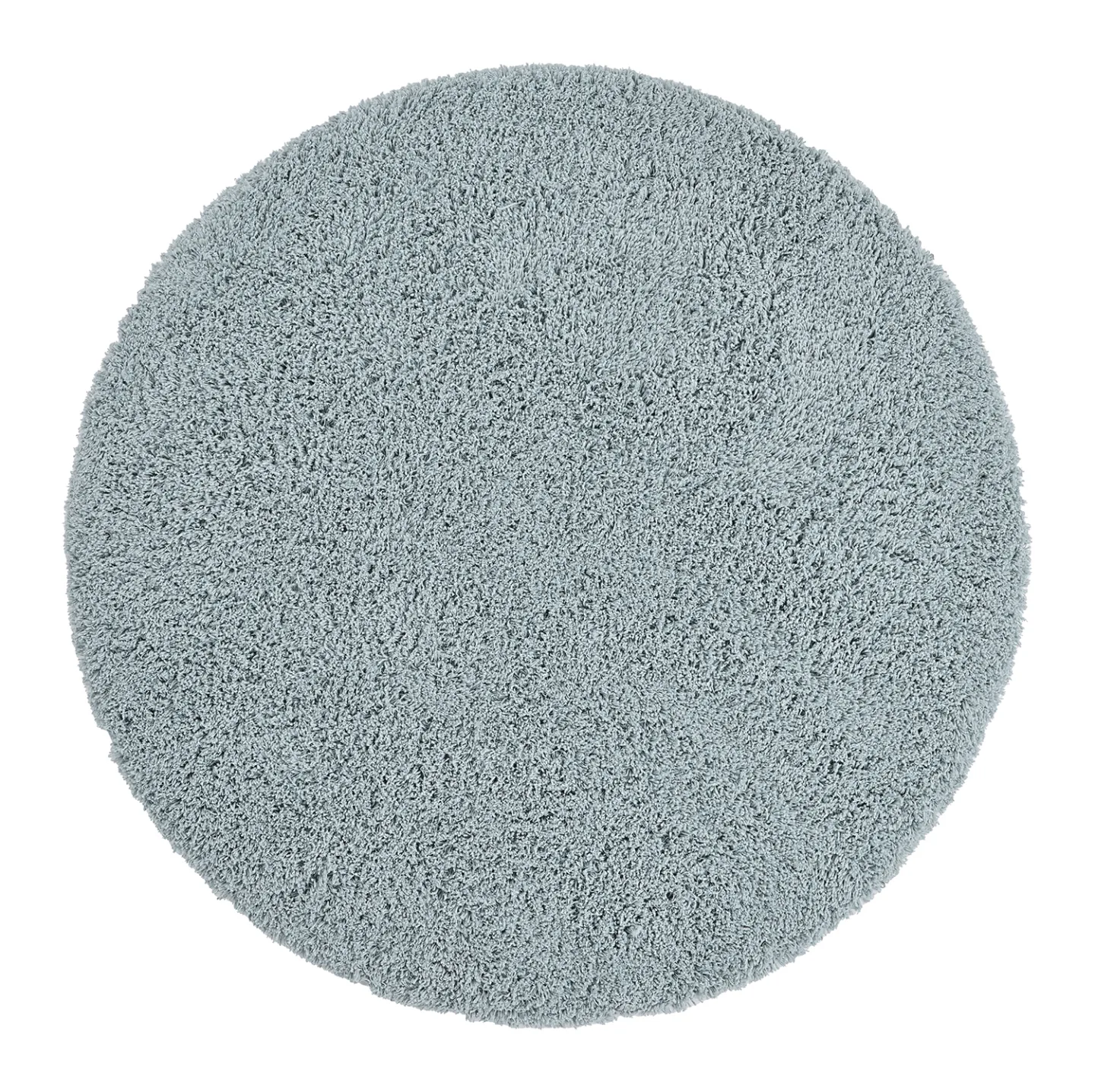 Rundt teppe - Combarro Solid Cotton Shaggy (lyseblå) (Størrelse: Ø 200 cm)