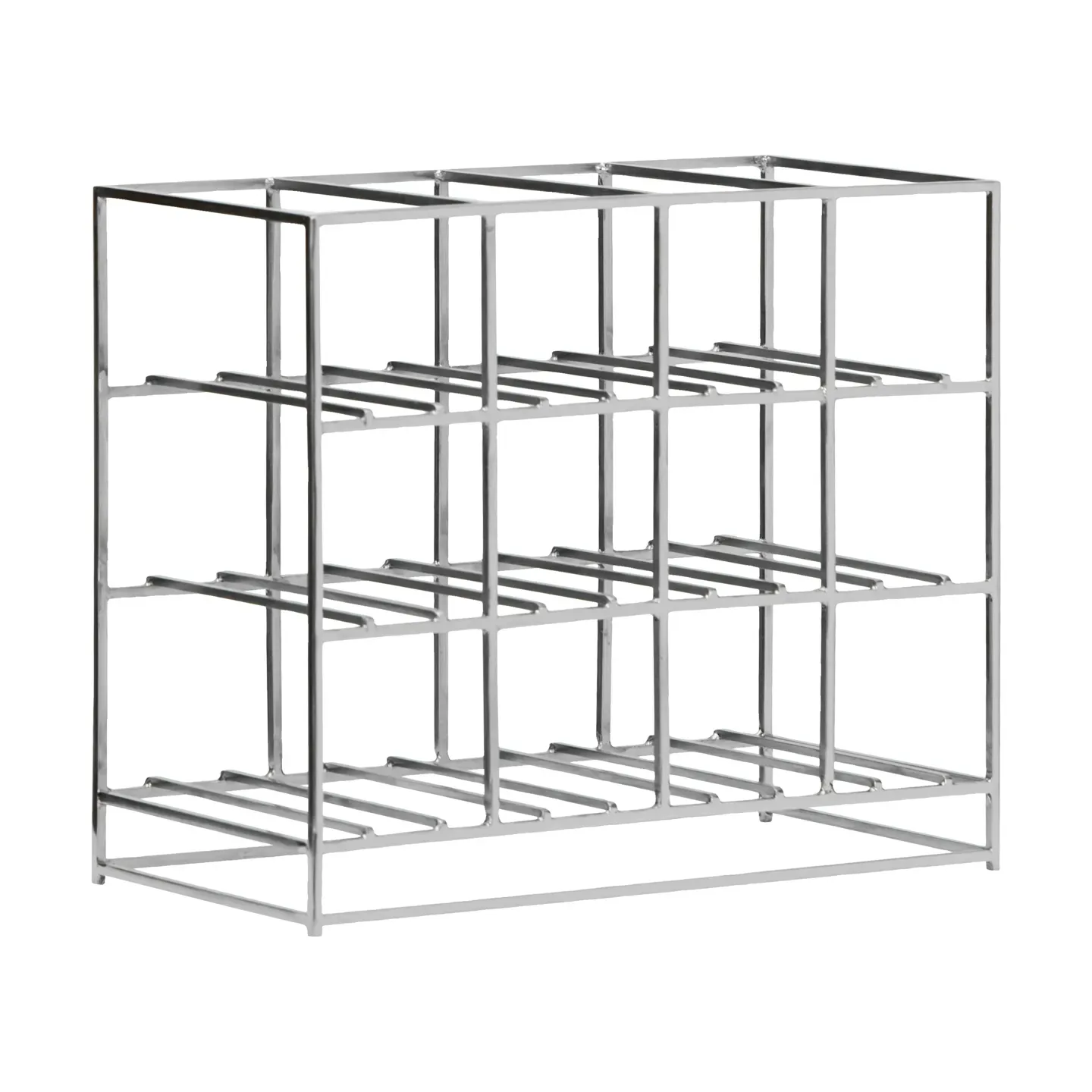 House Doctor House Doctor Weinregal 12-Flaschen 41x35 cm Silver finish
