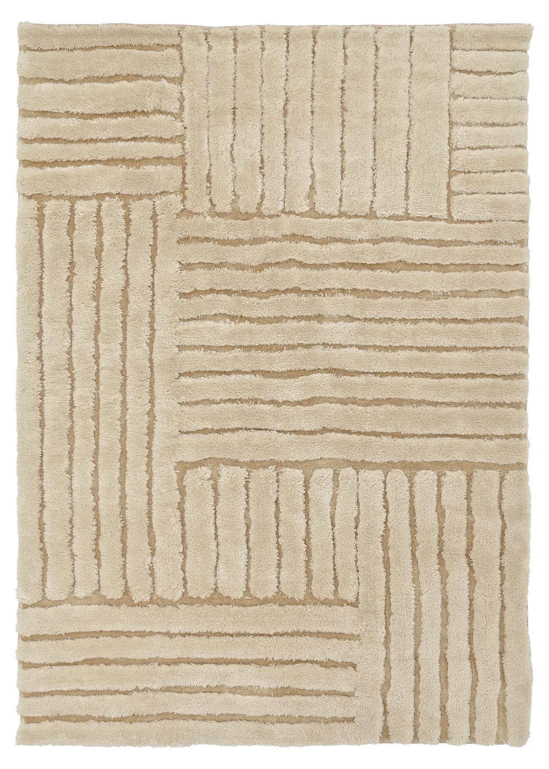 Ryetepper - Tyros (beige/krem) (Størrelse: 140 x 200 cm)