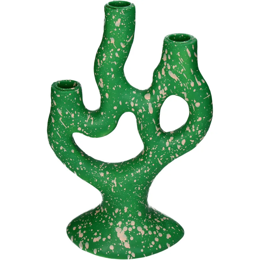 Kerzenhalter Kaars grün Polyresin H 30 cm 3