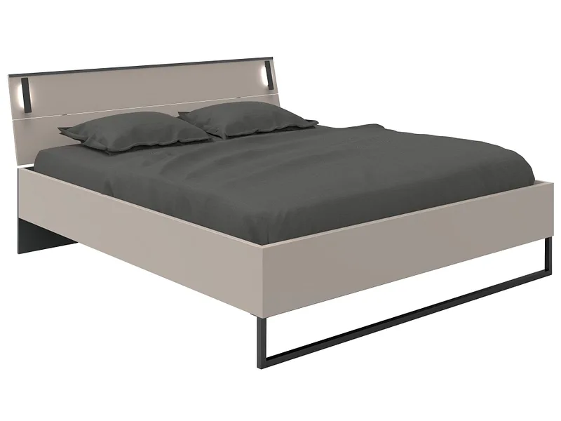 Bett MIDNIGHT 180x200cm spanplatte beige