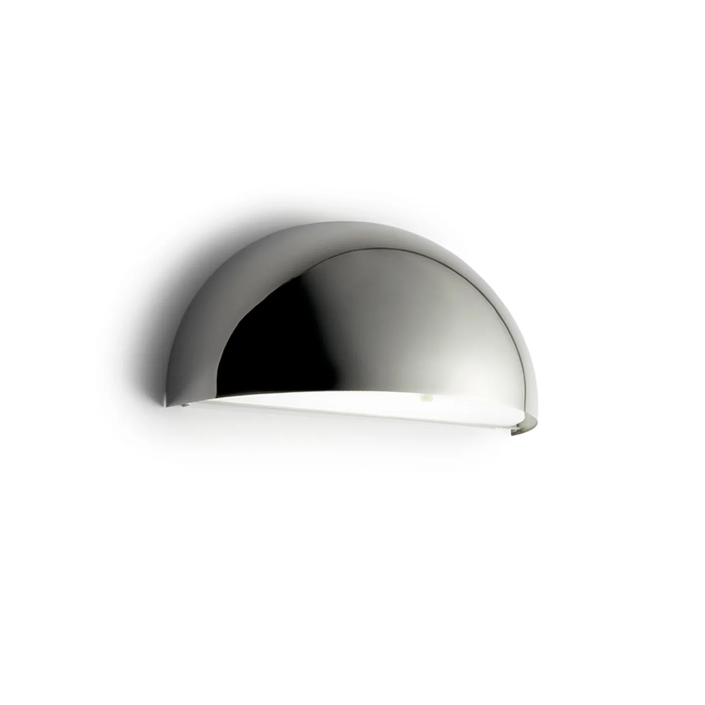 Light-Point - Rørhat Wall LED, Chrome, 10,5W LED 3000k, IP23 - Vägglampor utomhus - Jesper J. Pedersen - Silver - Metall