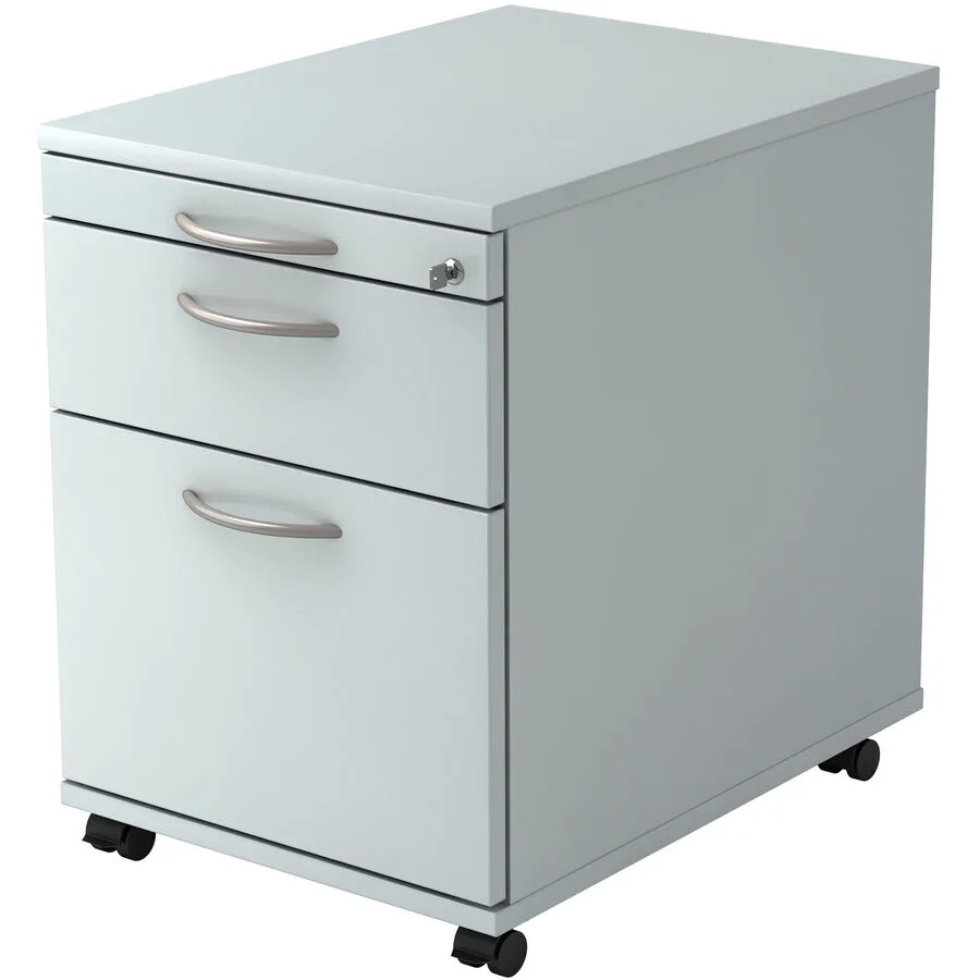 Rollcontainer Office grau/Aluminium gebürstet Holzwerkstoff B 42.8 H 59 cm