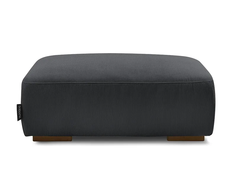 Hocker BOBOCHIC SIDONIE 70x100x40cm cord-stoff schwarz