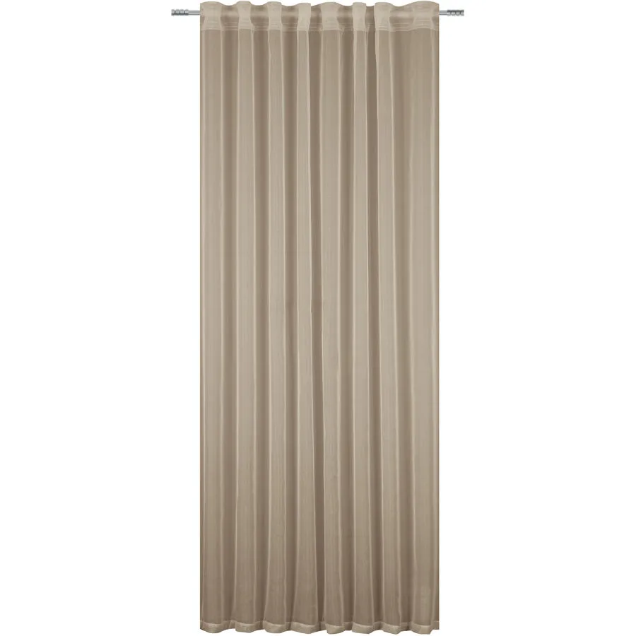 Fertigvorhang Voile Mia 135x260cm taupe - Material: 100% Polyester
