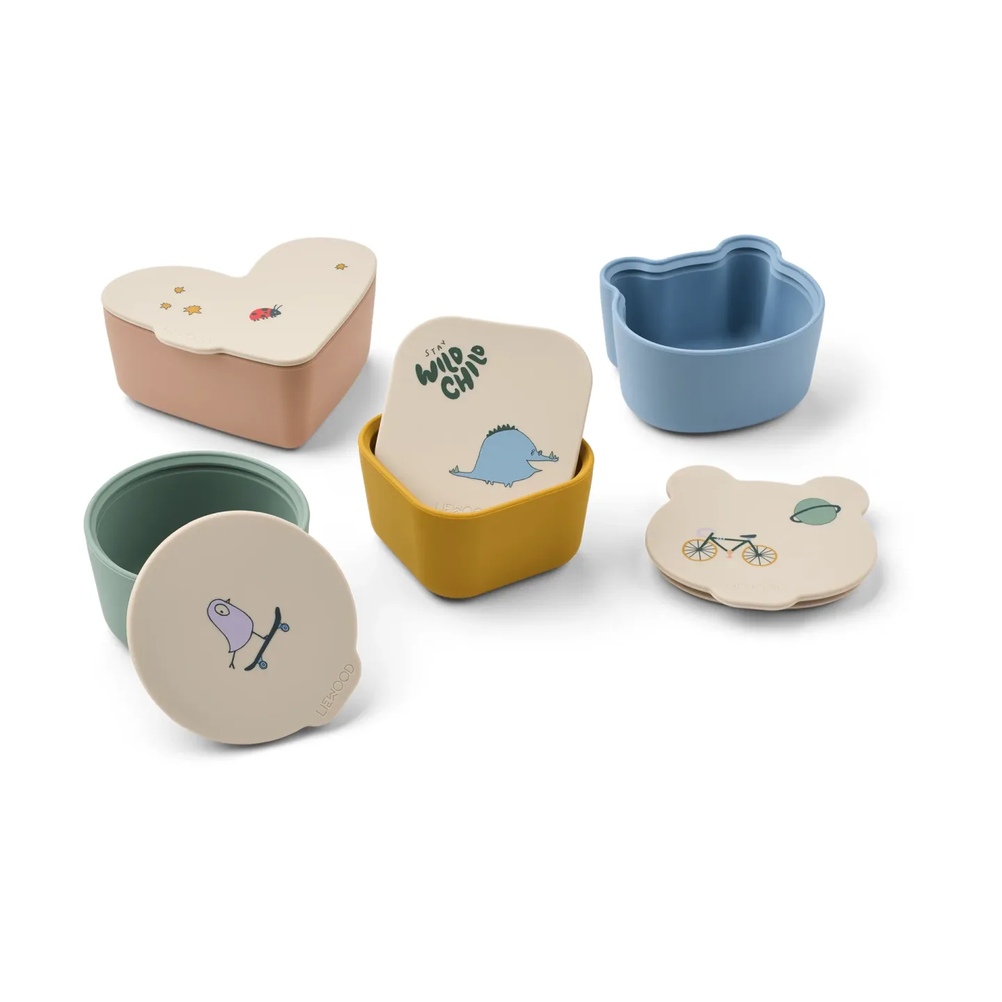 Liewood Toto snack box 4 delar Tamtam/Sandy