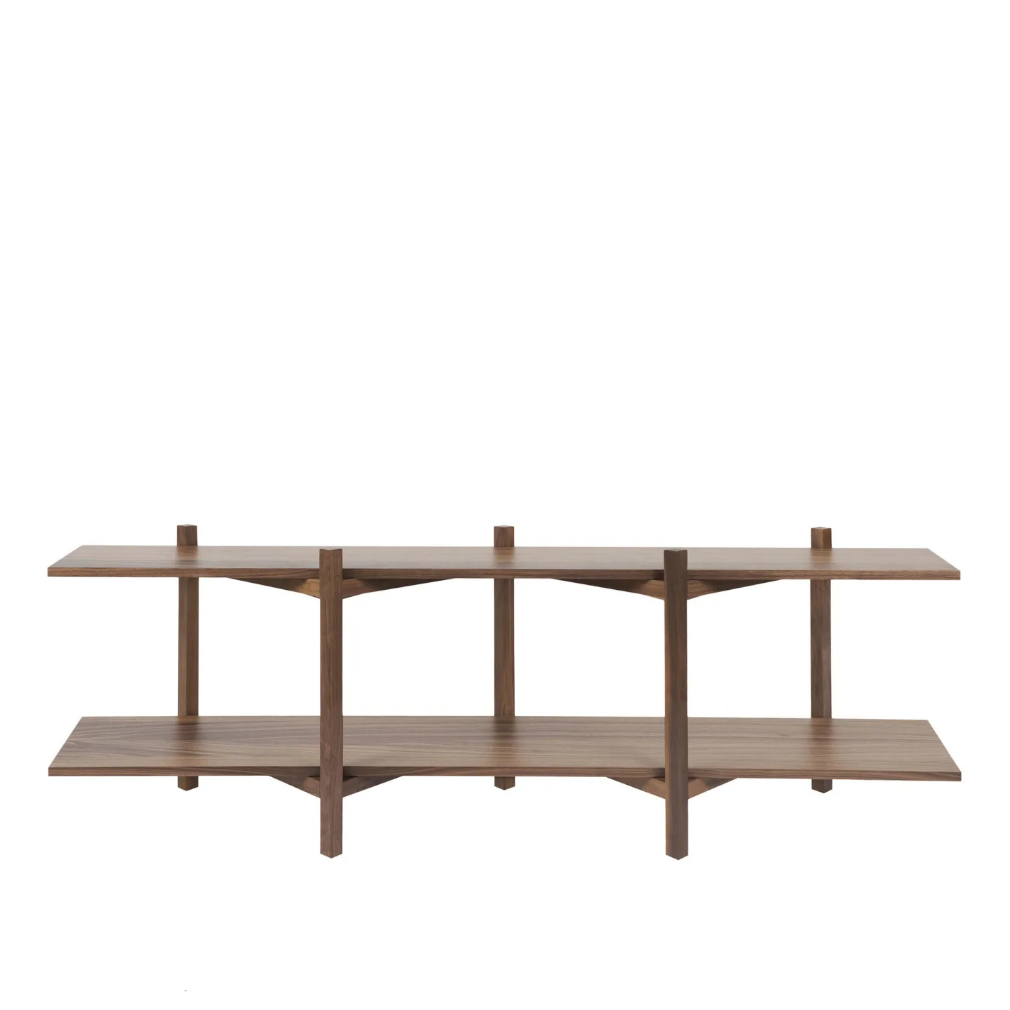 HEM - Zig Zag Shelf Media - Walnut - Hyllor - Studio deFORM - Träfärgad - Trä