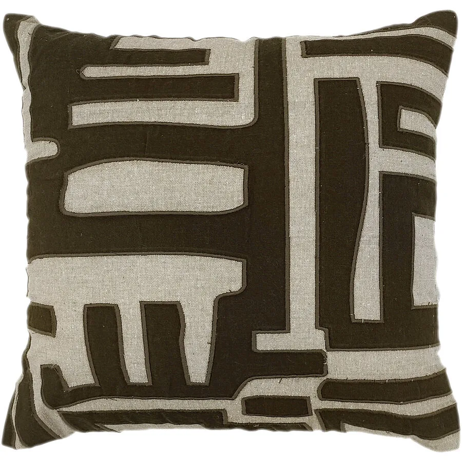 Zierkissen Urban Braun Baumwolle 45 cm 45 cm