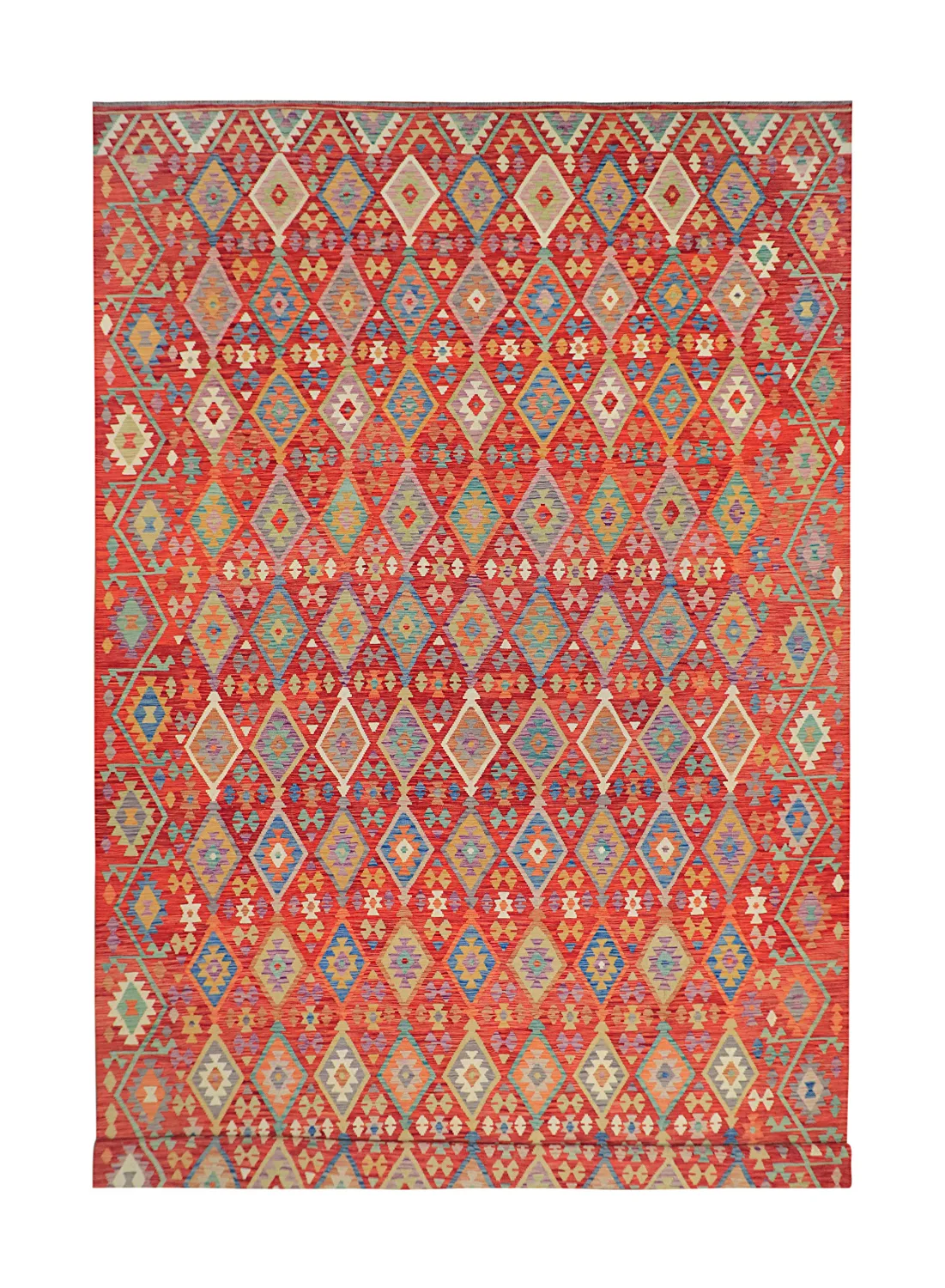 Orientalsk Teppe - Vegi Kelim Hand Woven - 303 x 491 cm (Størrelse: 303 x 491 cm)