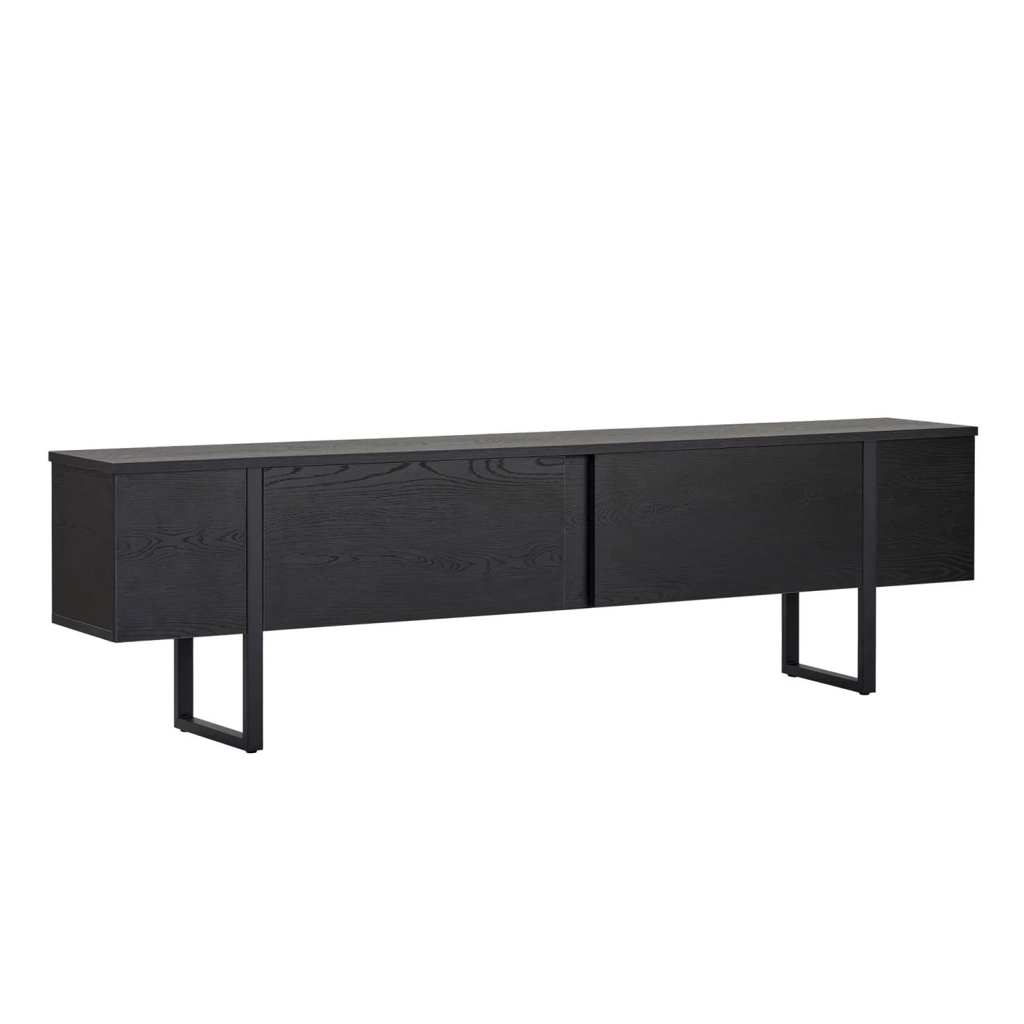 Nopira TV-bänk 180 cm - Wood Black och Black
