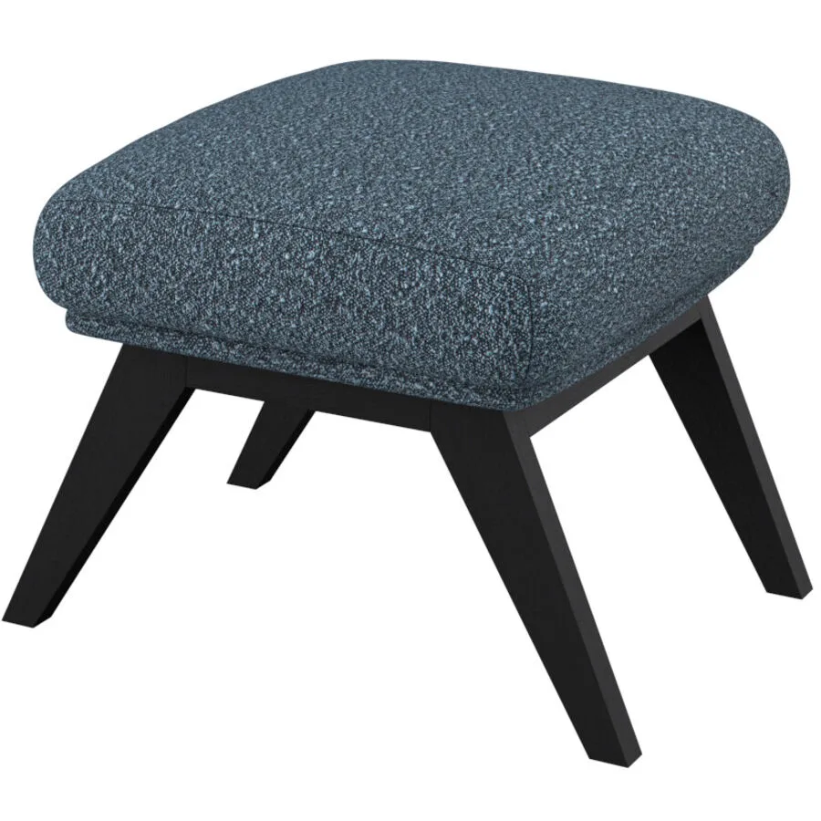 Hocker Halani stahlblau Stoff B 41 T 54 H 41 cm