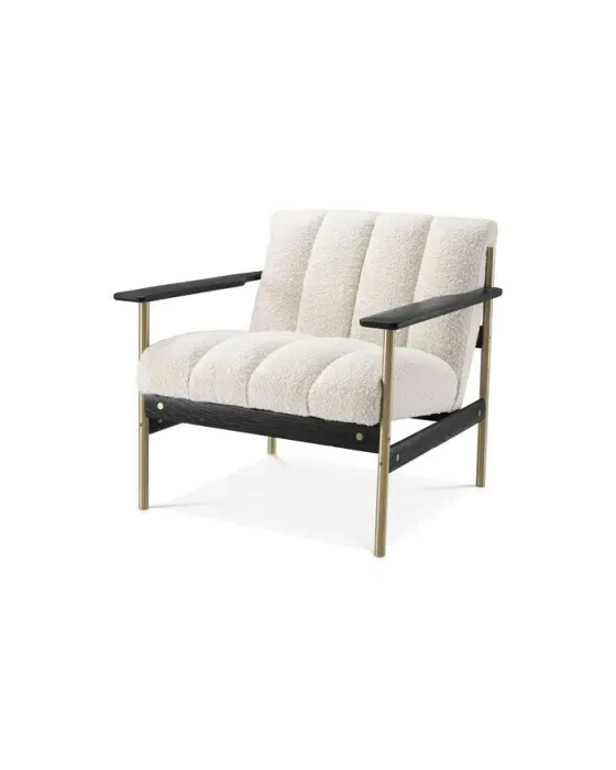 Elan stol bouclé cream