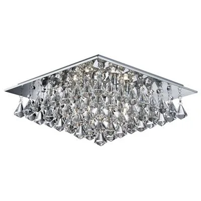 Searchlight - Hanna 44cm - Kristallkrona - Krom