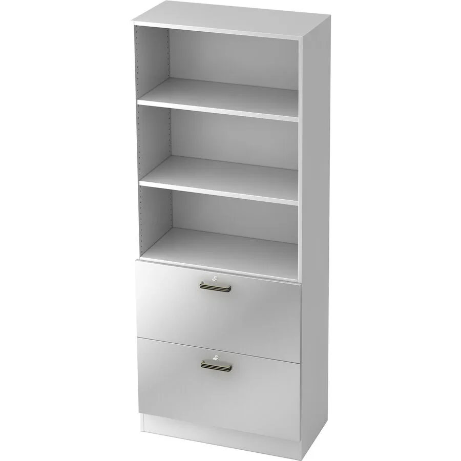 Regal Office silber Holzwerkstoff B 80 cm H 200.4 cm