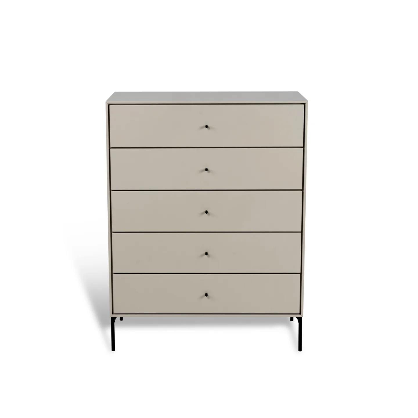 Mavis - Volt Byrå 5 lådor Beige/Svart - Byråer - Martina Elgemark - Beige,Svart - Metall/Trä