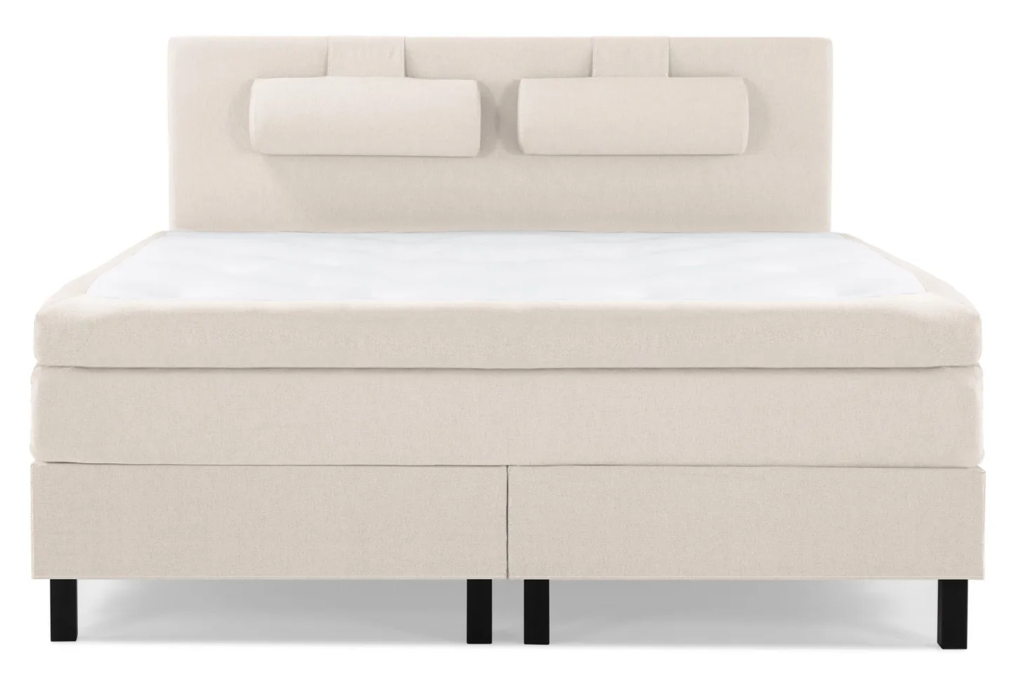 Lucky Komplett Sängpaket 180x200 Memory Slät Sänggavel - Nackkudde Stor Beige