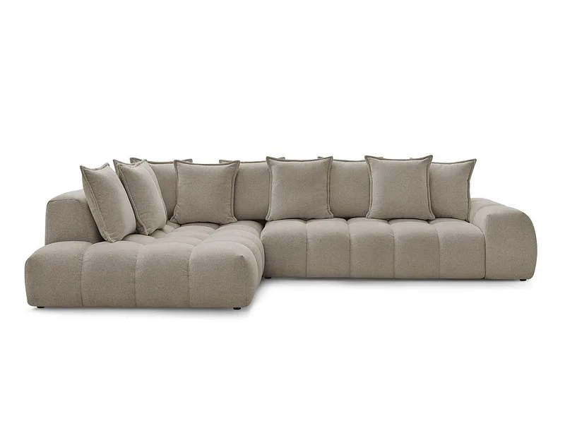 Ecksofa BOBOCHIC EVEREST Stoff chiniert taupe
