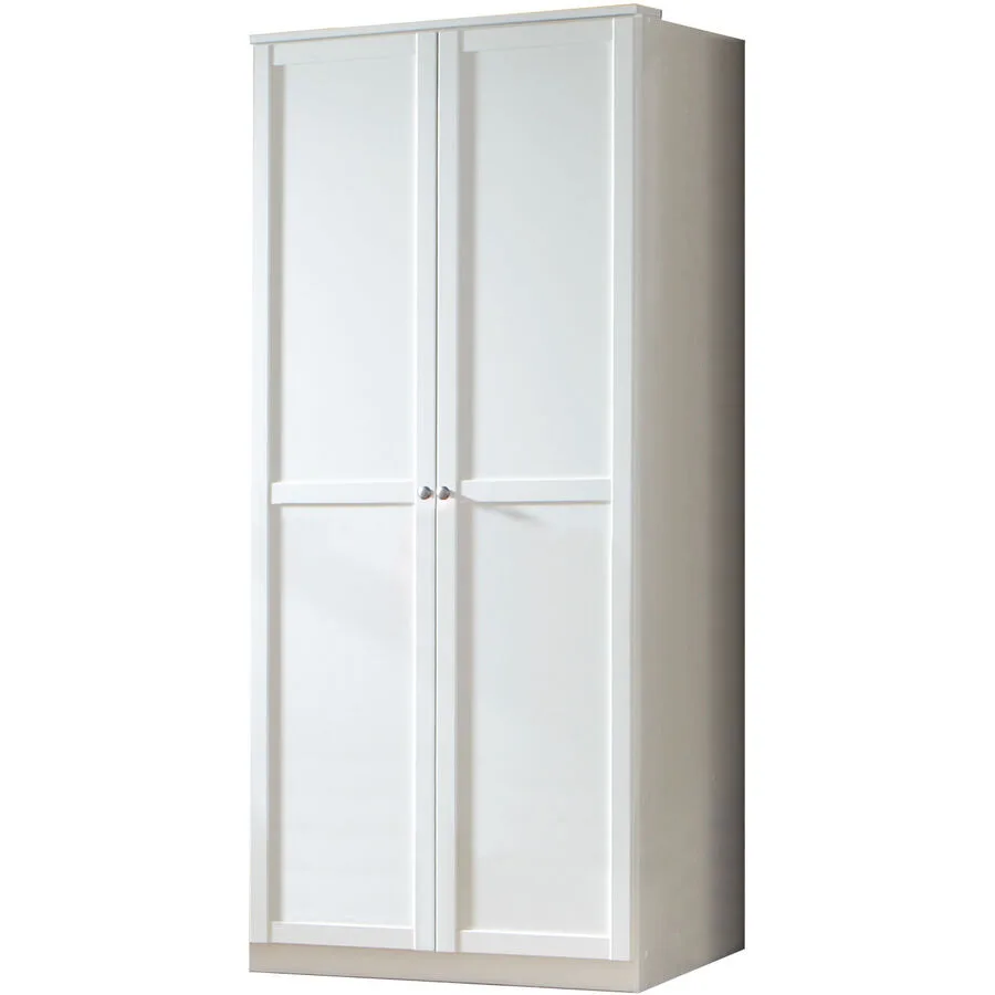 Kinderkleiderschrank Birgit Dekor weiss Holzwerkstoff B 90 cm