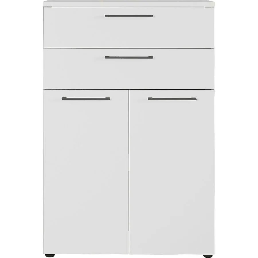 Aktenschrank Gwen lichtgrau MDF, ABS Kanten B 80 H 120 cm
