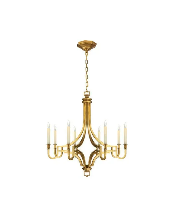 Mykonos Chandelier Antique-Burnished Brass Medium