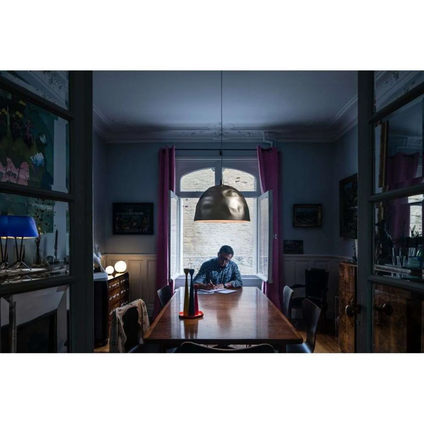 Bump Pendelleuchte Mat Schwarz - Foscarini - Esszimmer - Kunststoff