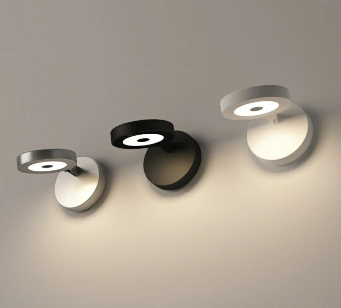 String H0 vegg- og taklampe, DTW, matt/svart - Rotaliana - Stue - Aluminium