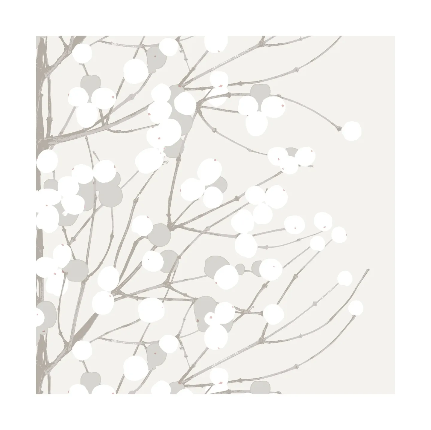 Marimekko Lumimarja Serviette 33 x 33cm 20er Pack White