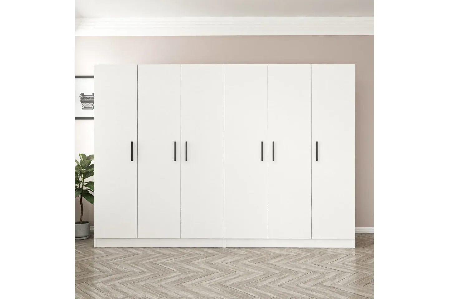 Fruitland Garderob 270 cm - Vit