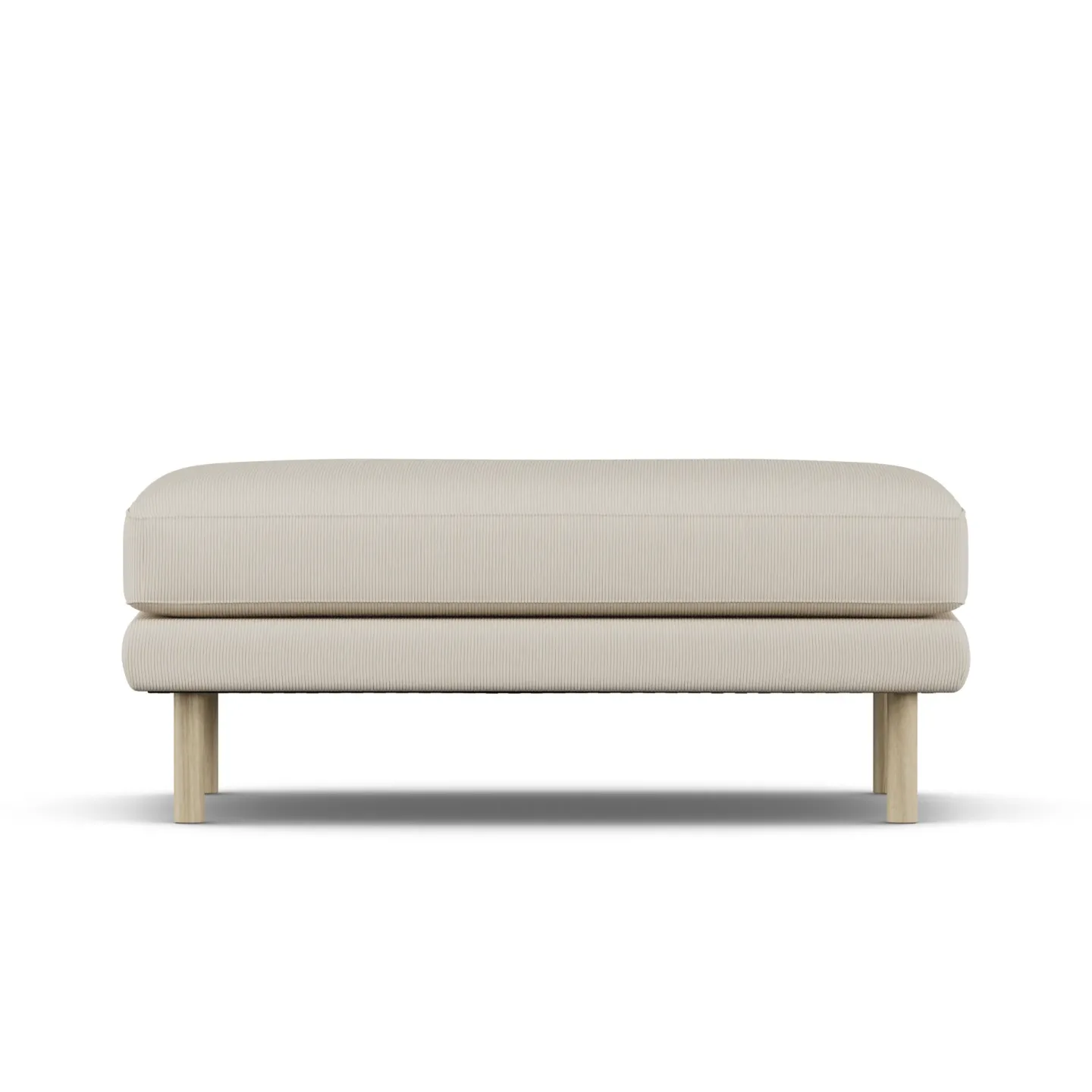 1898 Bredhult Fußhocker Jump Beige 1956-Eiche weiß geölt