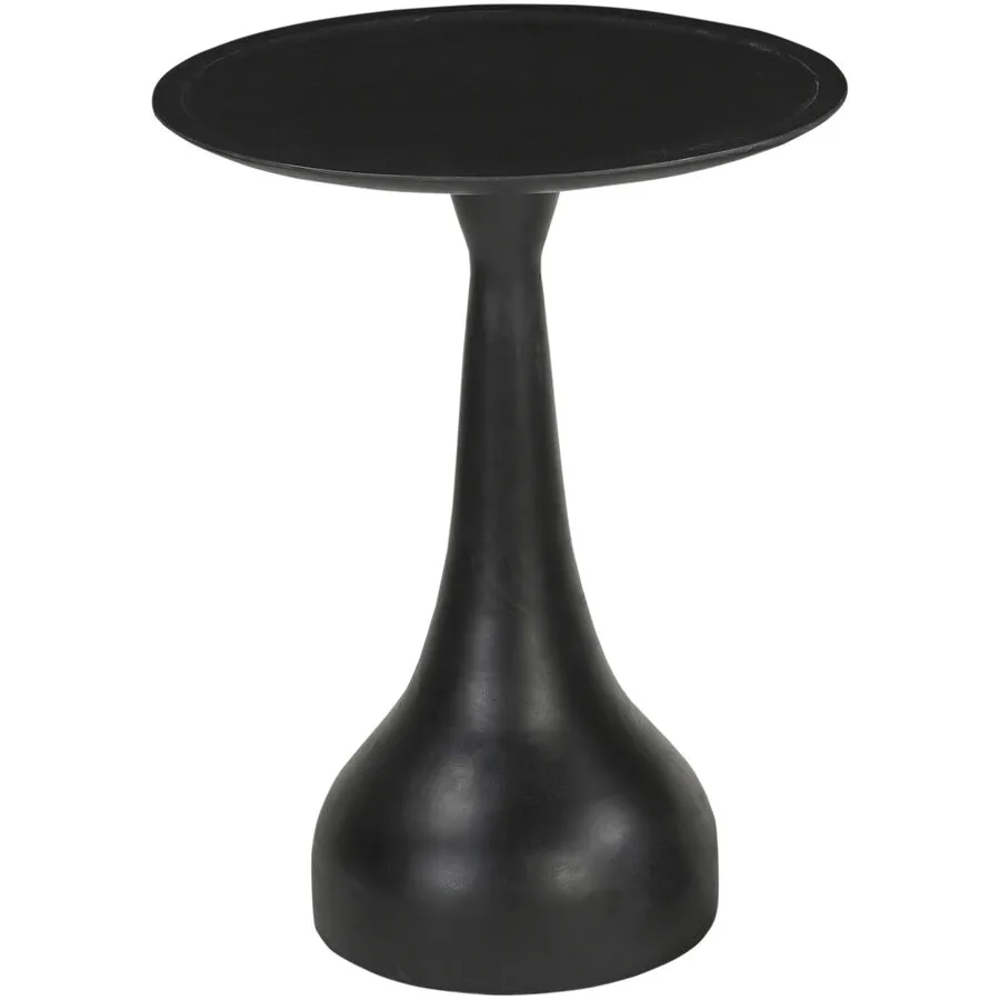 Beistelltisch Smooth schwarz Mangoholz massiv B 46 H 59 cm