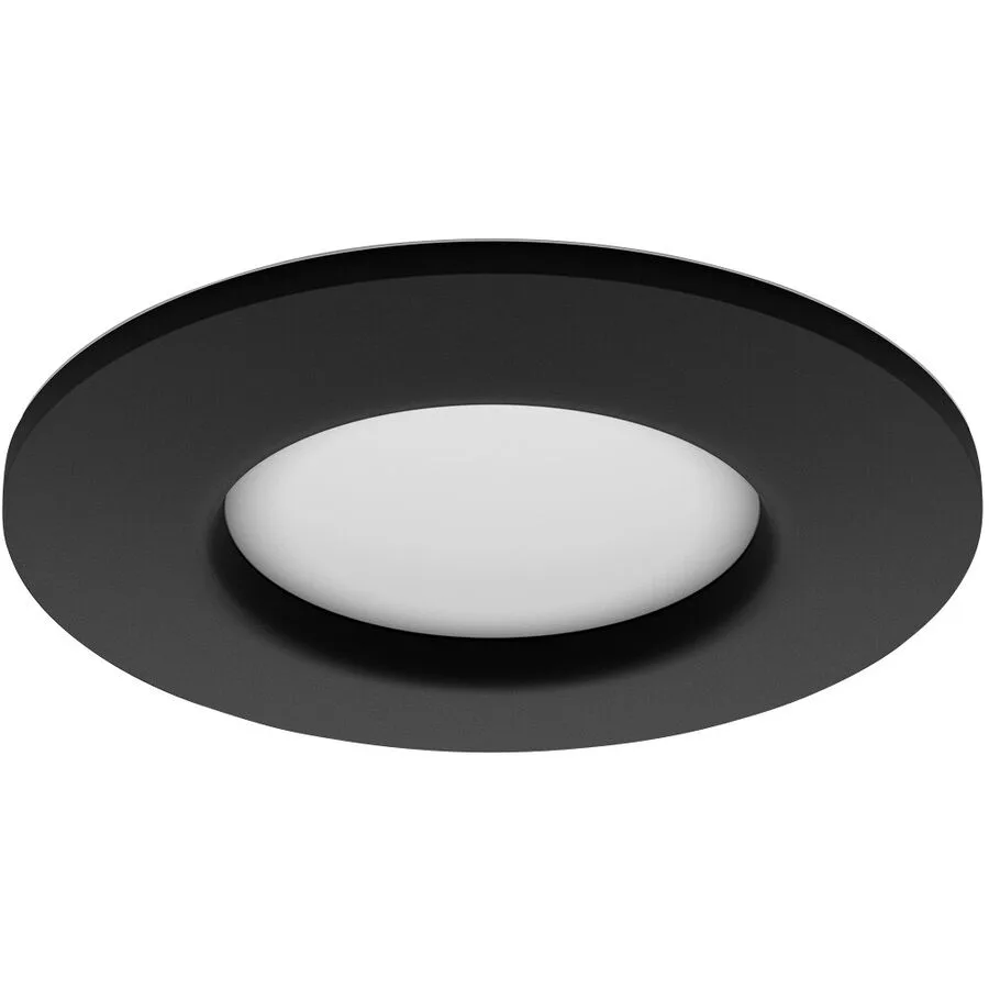 Einbaustrahler Philips Hue Slim Metall/Kunststoff schwarz Ø 17cm - LED - Lichtfarbe: Extra warmweiss - Helles Neutralweiss - LED Energiesparlampen