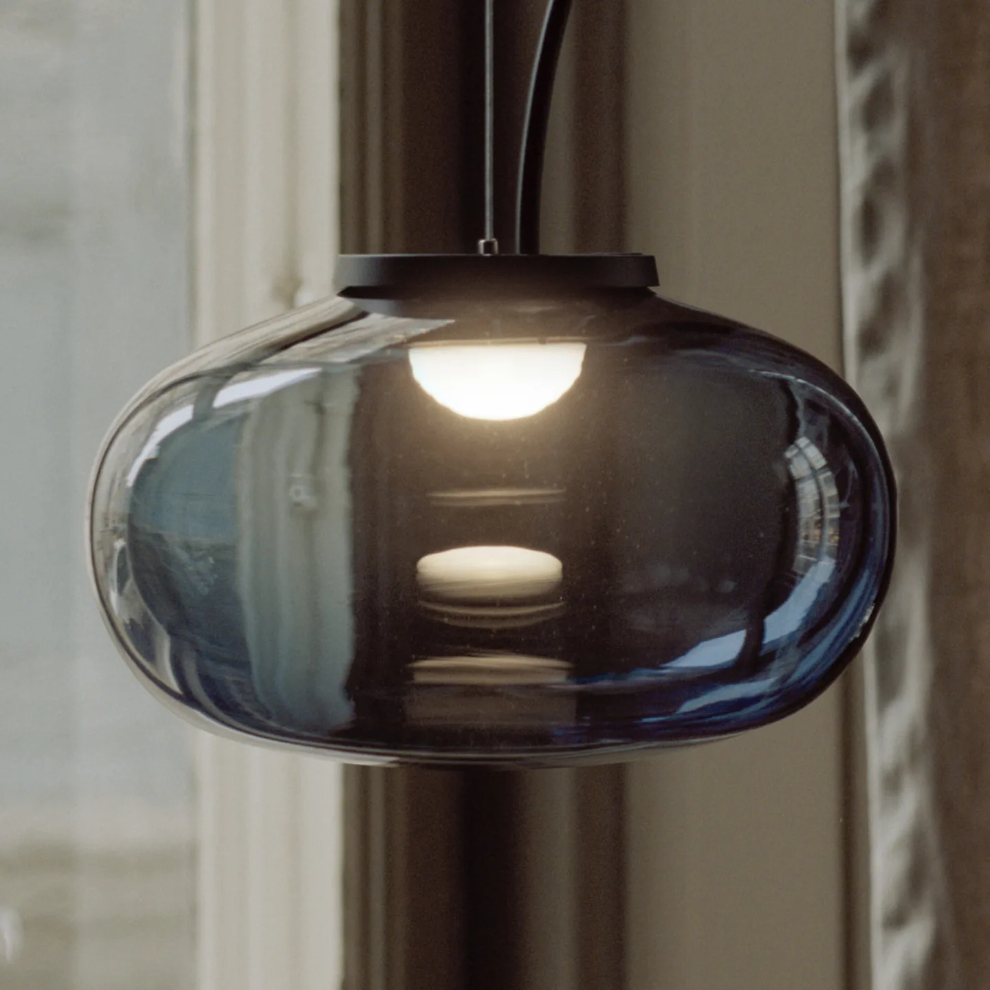 Karl-Johan Pendelleuchte Ø230 Smoked Glass - New Works Karl-Johan Small - Wohnzimmer - Design - Einflammig
