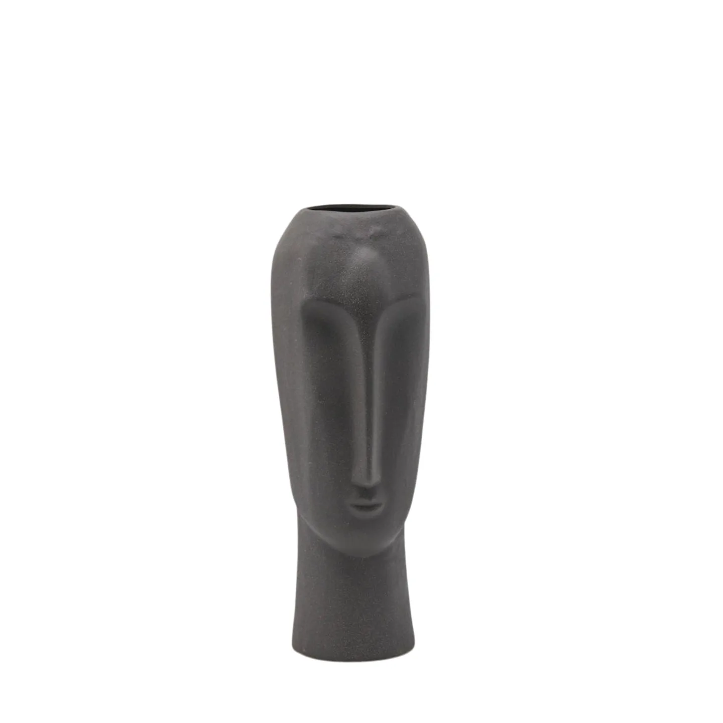 Edg Vase Gesicht Mohai Schwarzgrün H: 44 cm | Schubiger Möbel