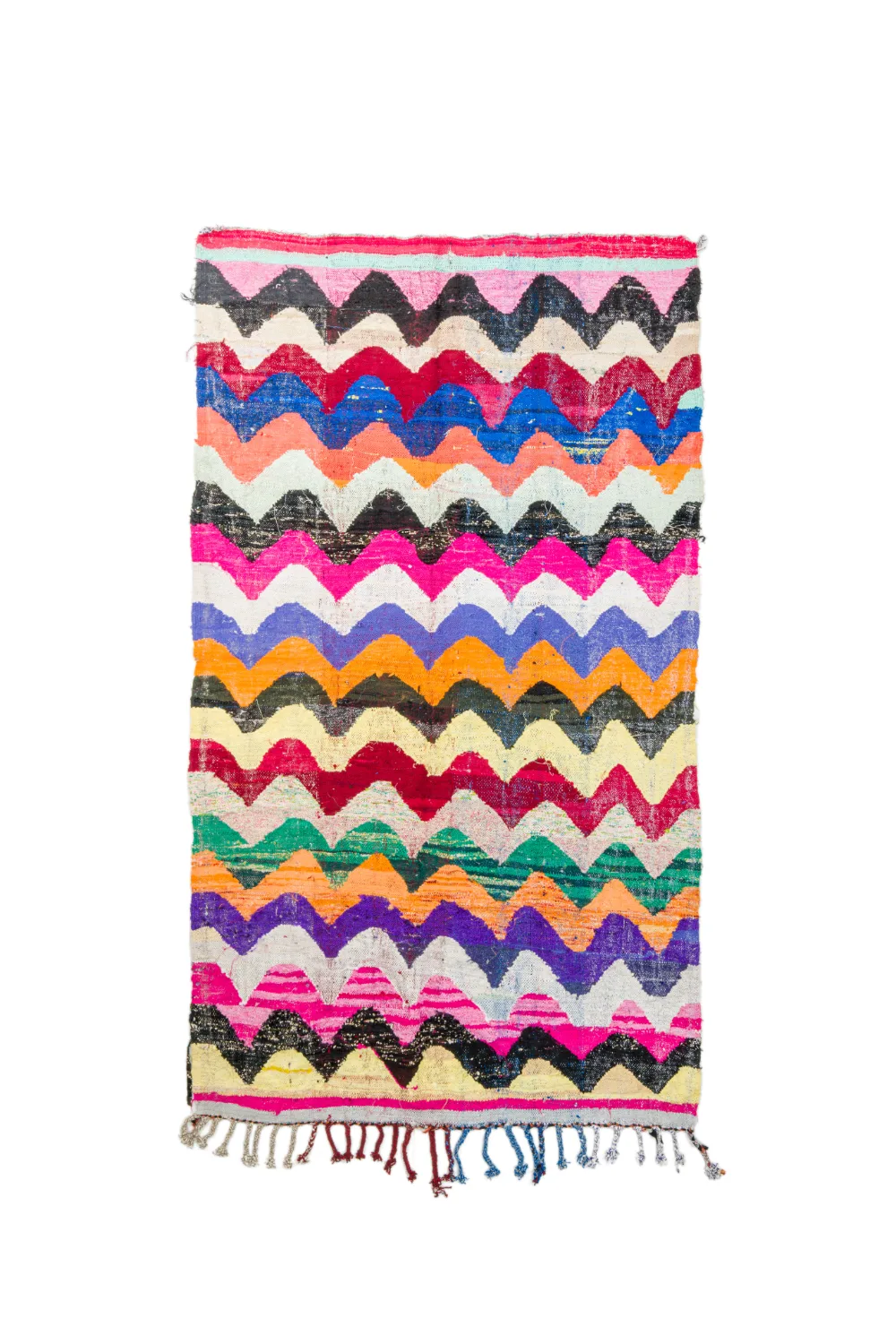 Marokkansk Boucherouite-teppe 150 x 260 cm (Størrelse: 150 x 260 cm)