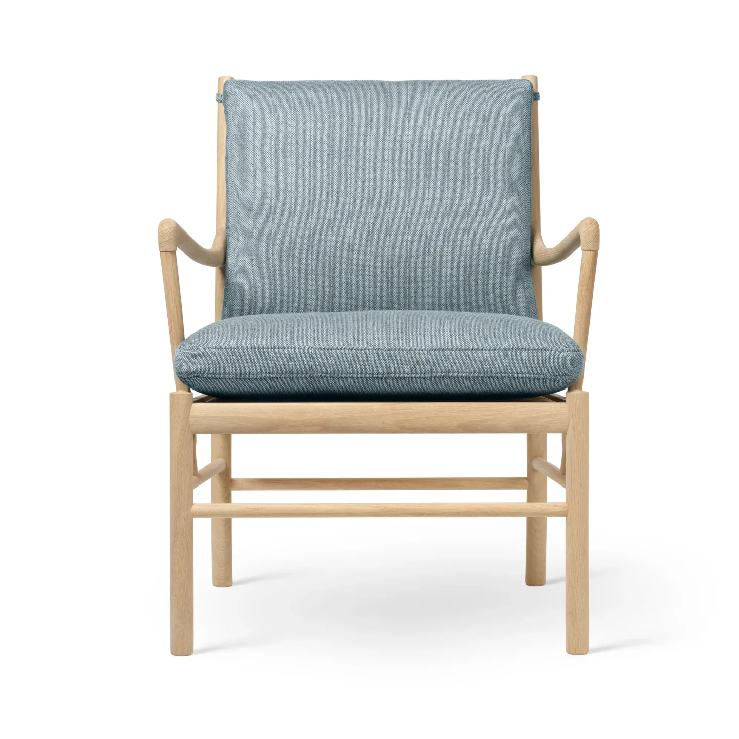 Carl Hansen & Søn OW149 Colonial chair fåtölj Re-wool 0718-såpad ek