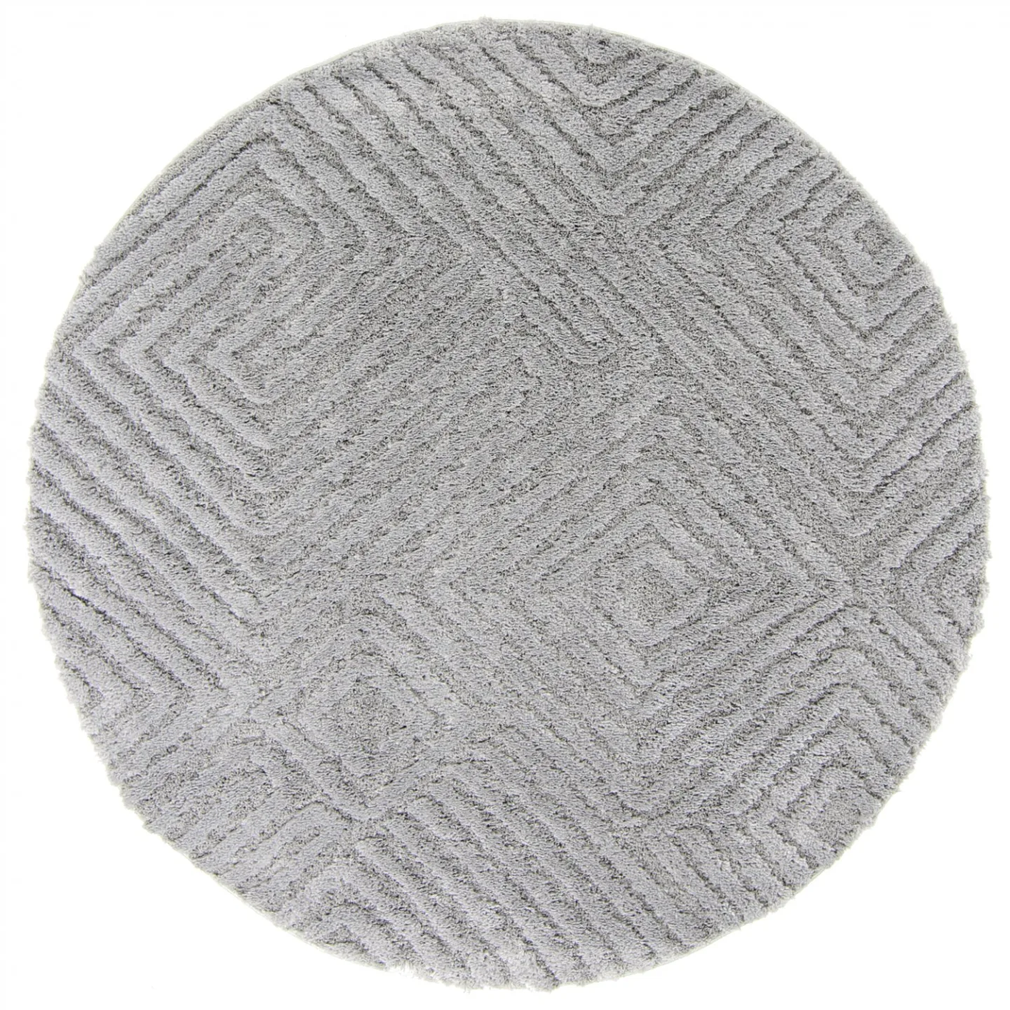 Runde tepper - Monti (grå) (Størrelse: Ø 240 cm)