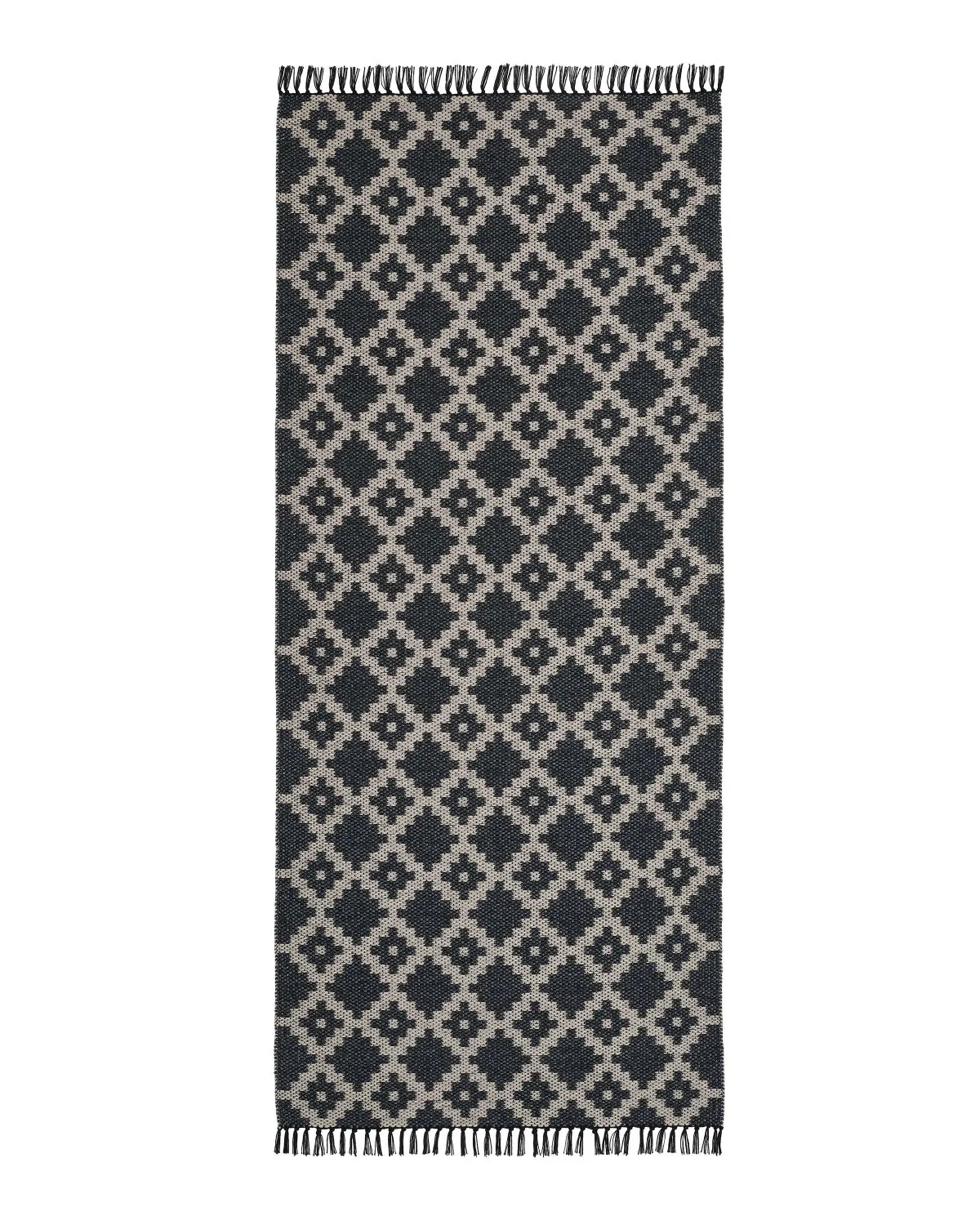 Plastmatter - Horredsmattan Leia (svart) (Størrelse: 80 x 350 cm)